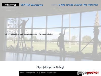 Pranie wykładzin, mycie okien - VEXTRA Warszawa